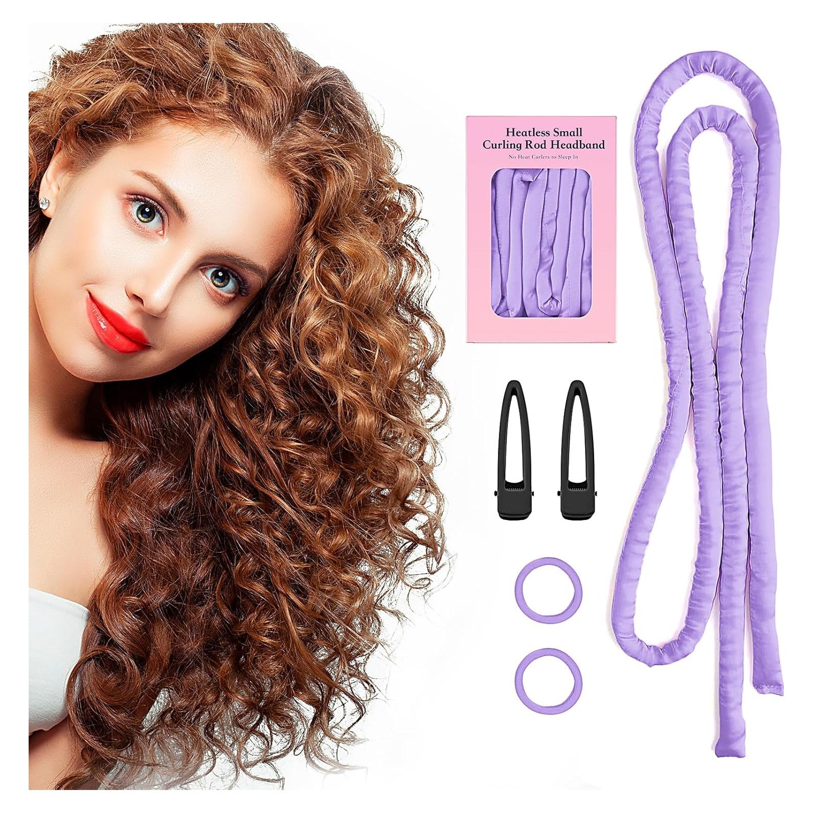 Diadema para Rizar Sin Calor Flylipu 60" (152.4 cm) Púrpura