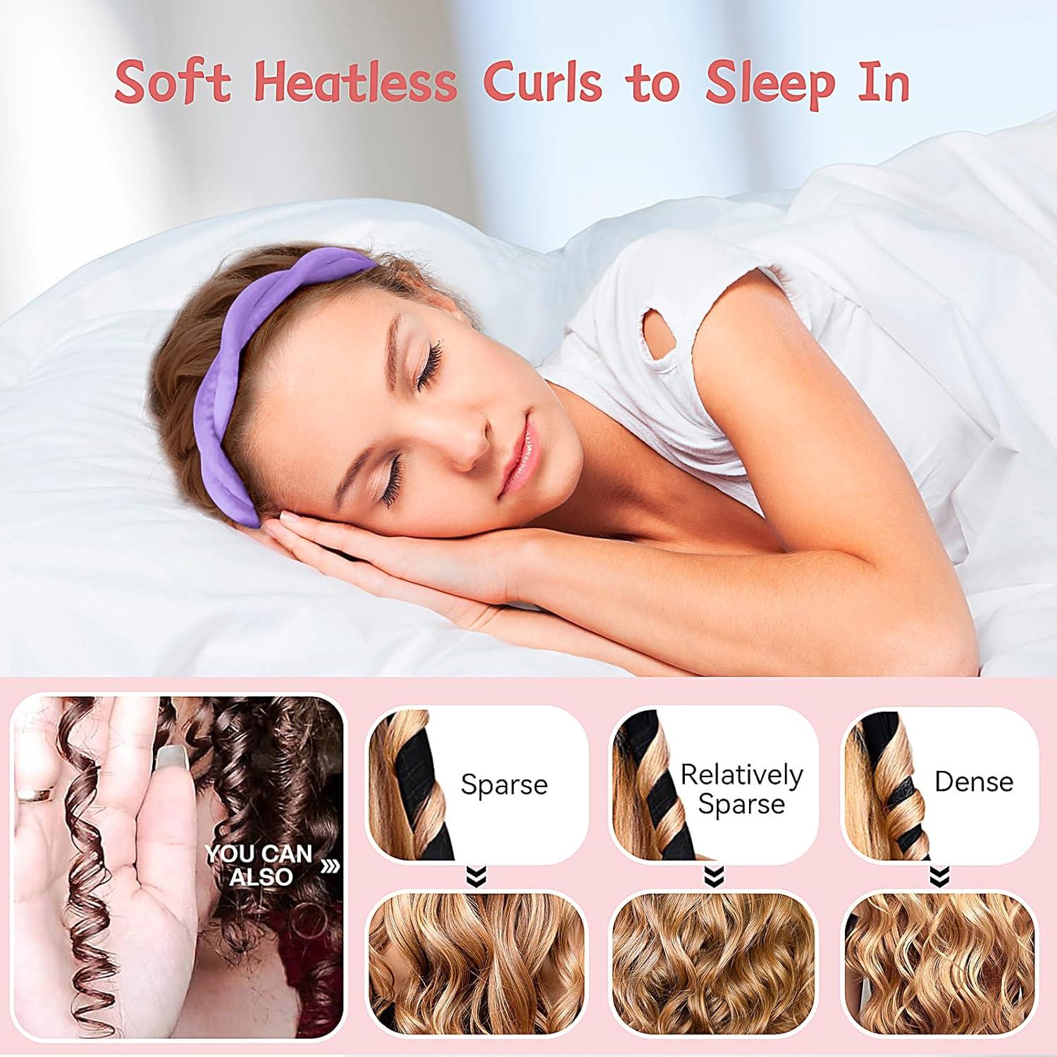 Diadema para Rizar Sin Calor Flylipu 60" (152.4 cm) Púrpura