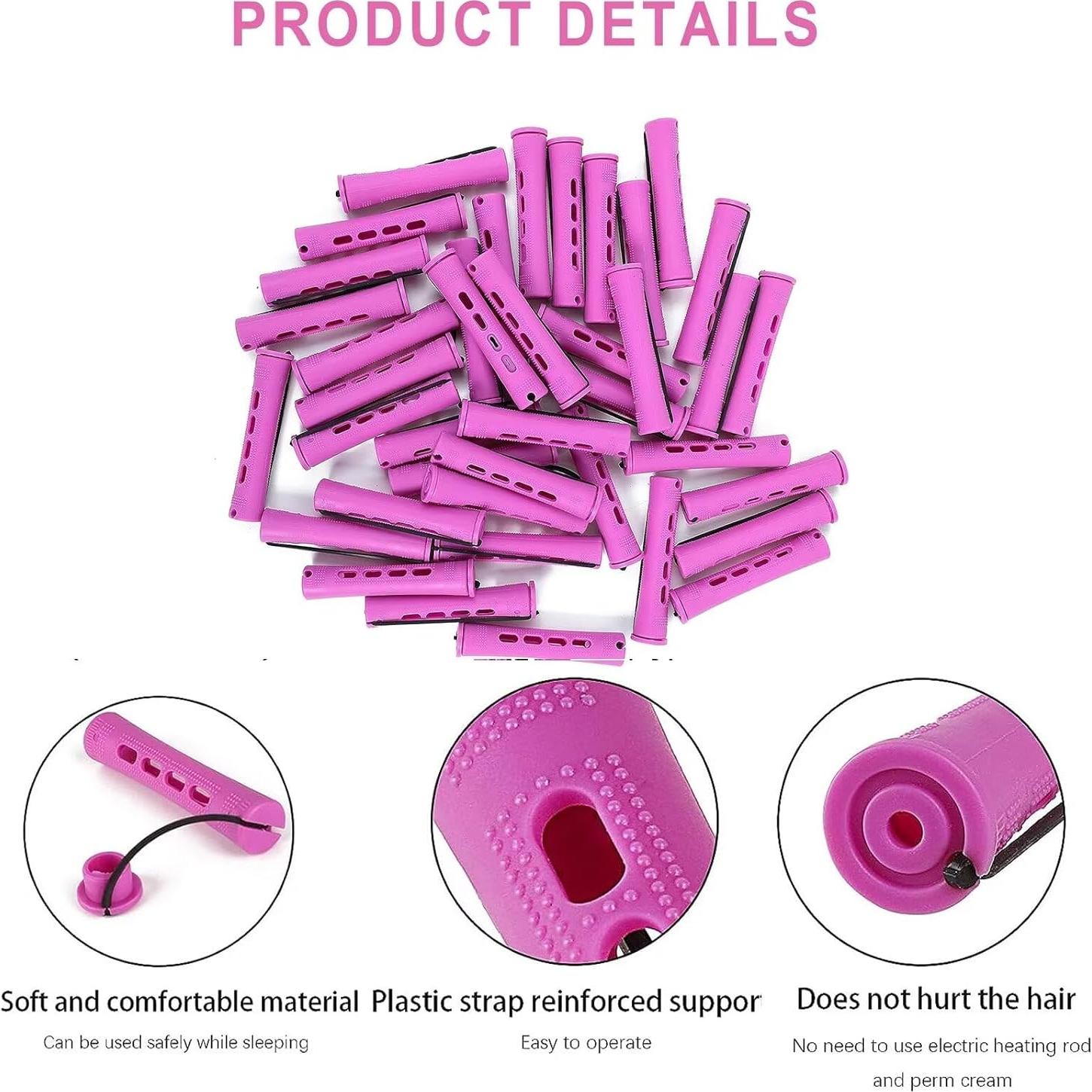 Juego de 40 Varillas de Perm para Cabello Natural - Meigick