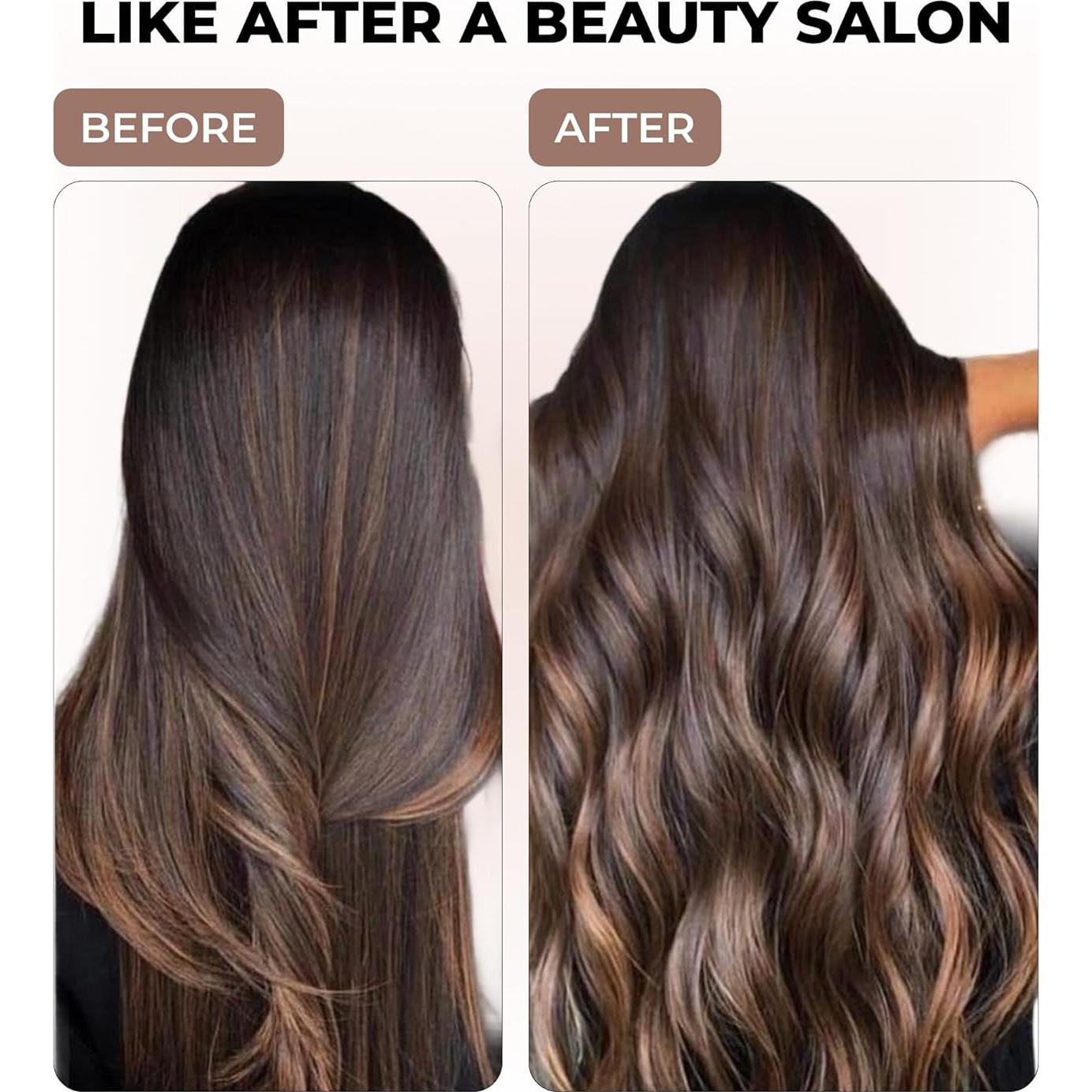 Juego de Rulos de Terciopelo Lila - 4 Rulos Sin Calor para Cabello