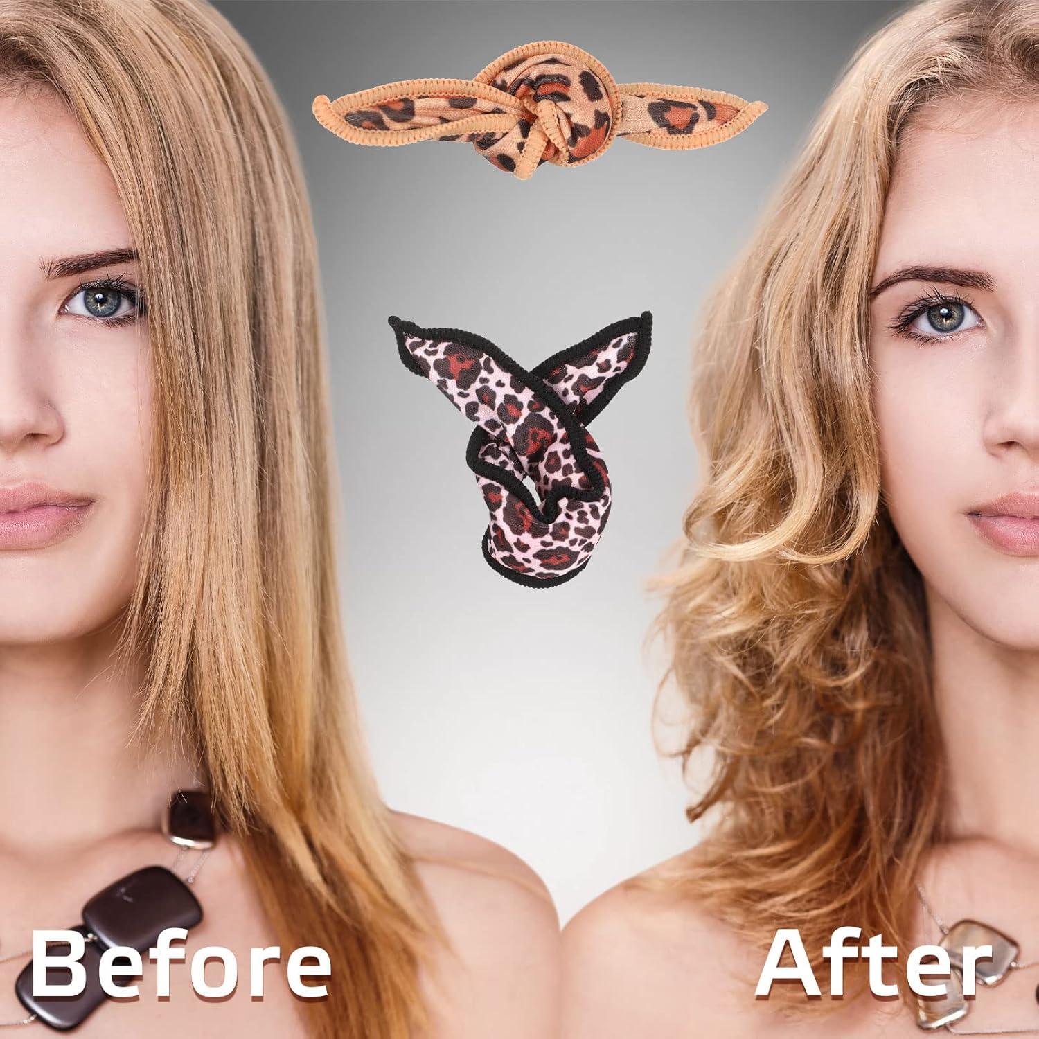 Rulos Suaves para Cabello Bememo 40 Piezas Sin Calor Leopardo