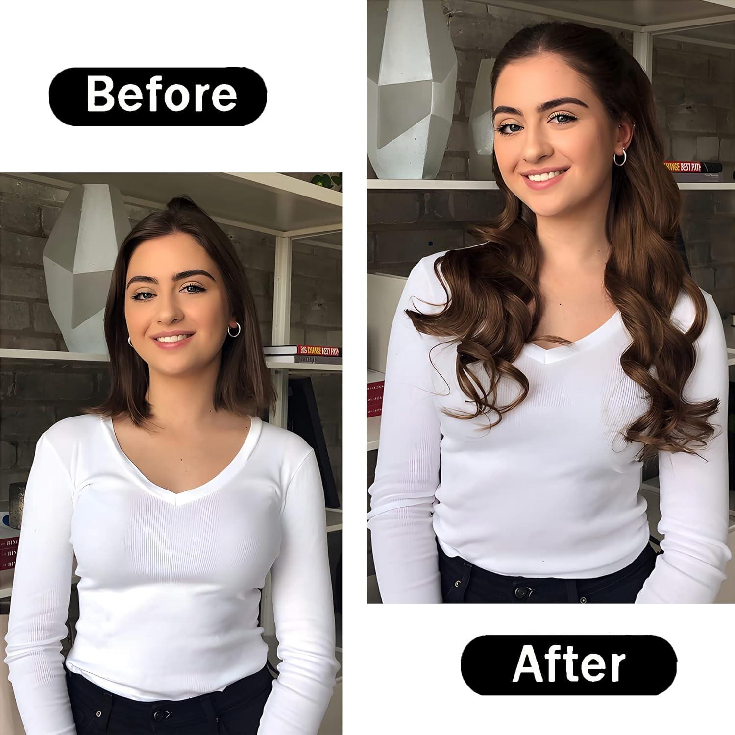 40 Rulos de Pelo Suaves Dababell Rosa para Dormir Sin Calor