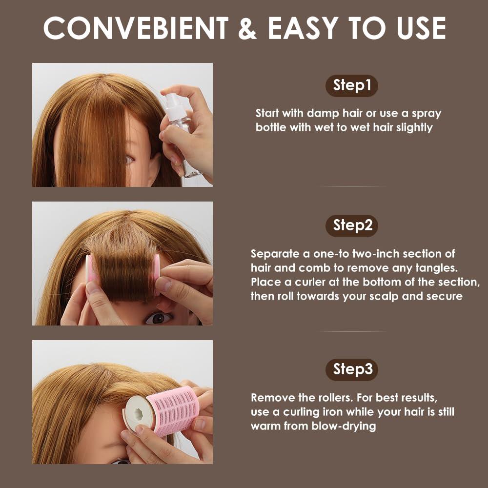 Juego de Rulos para Cabello WALLFID 6 Piezas Voluminizador