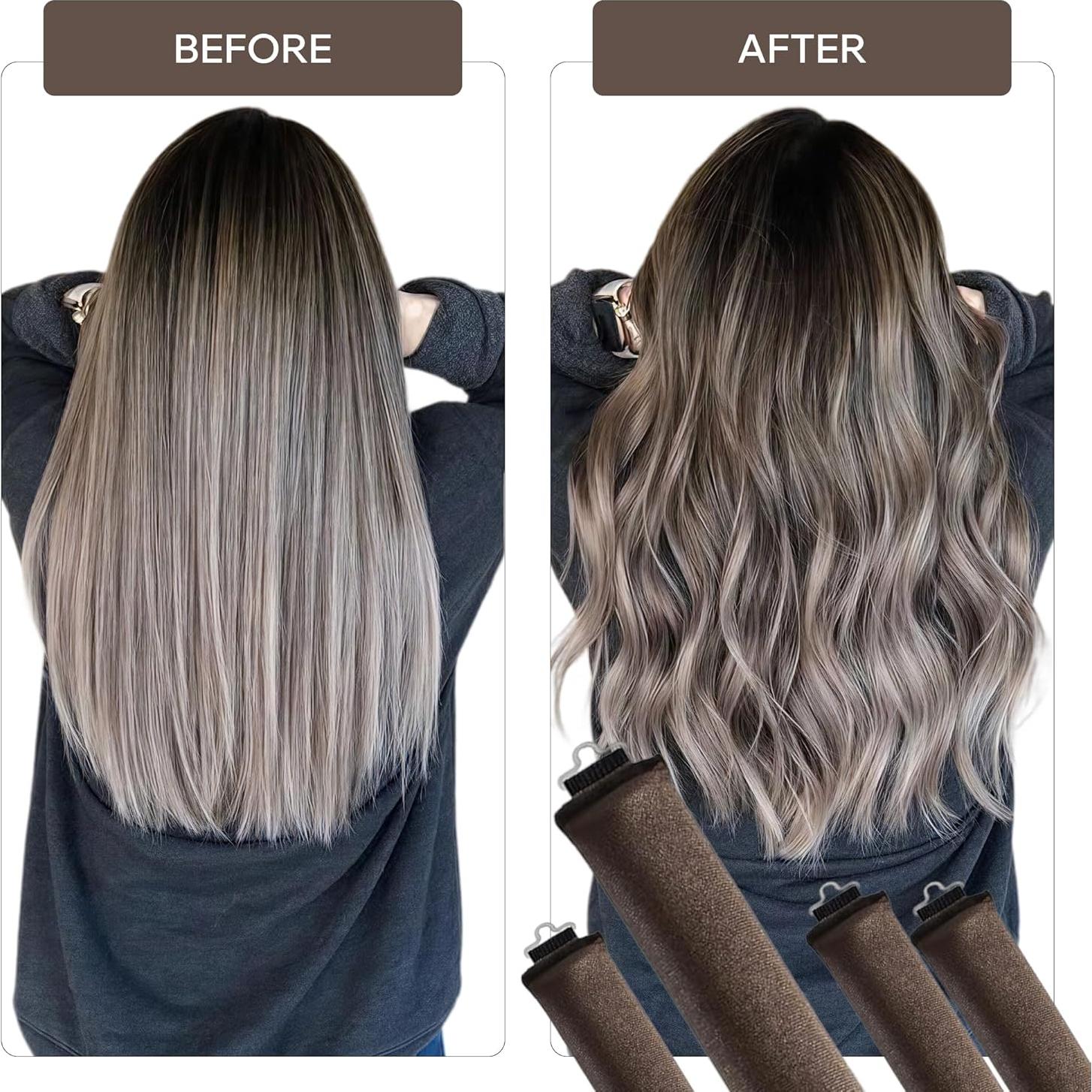 Rizadores de Cabello Sin Calor Terciopelo Kawasaki - Set 4 Piezas