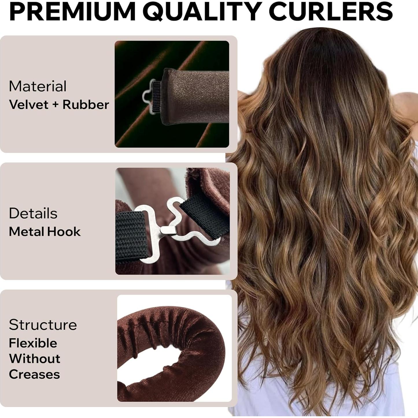 Rizadores de Cabello Sin Calor Terciopelo Kawasaki - Set 4 Piezas