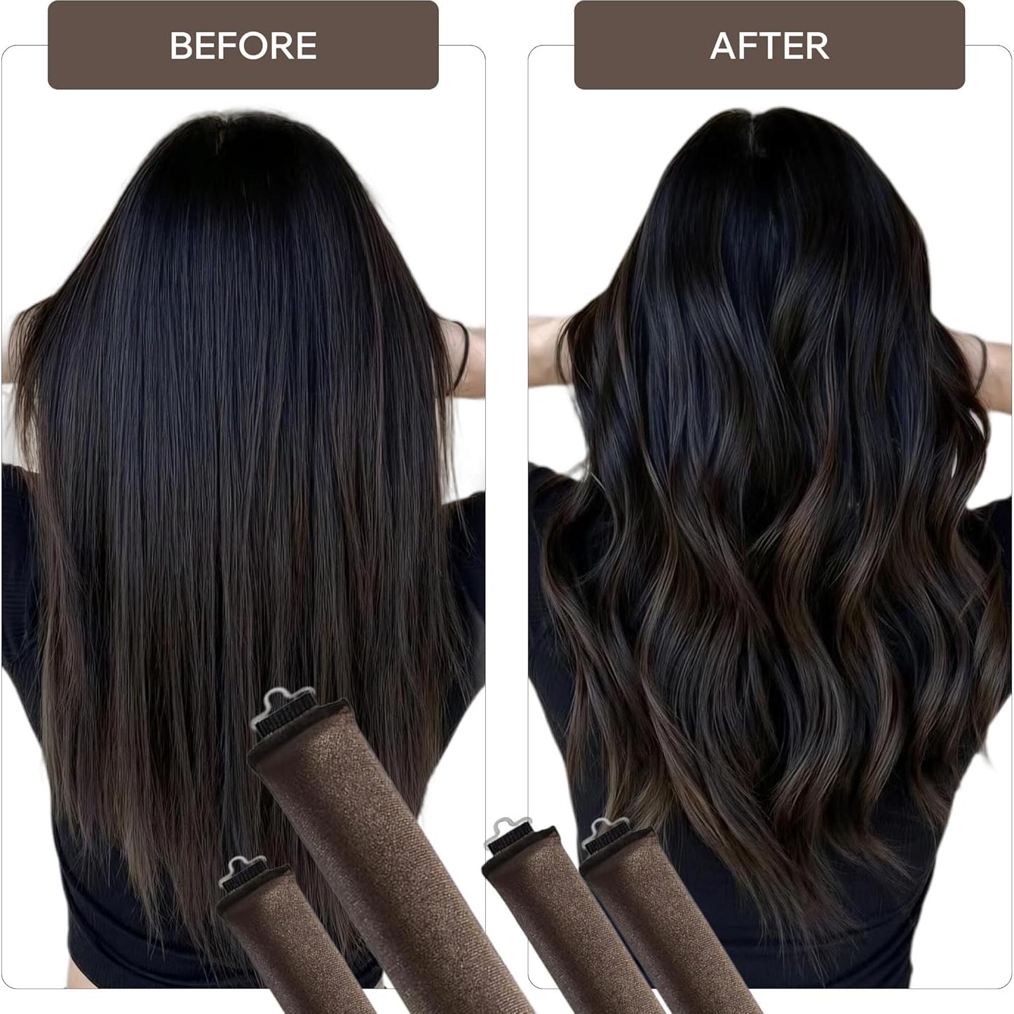 Rizadores de Cabello Sin Calor Terciopelo Kawasaki - Set 4 Piezas