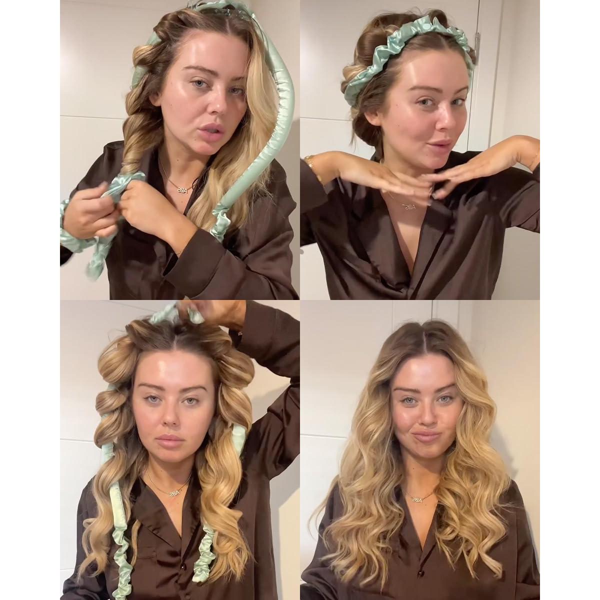 Rulos de Satén Sin Calor Dame Cosméticos - Set para Rizos