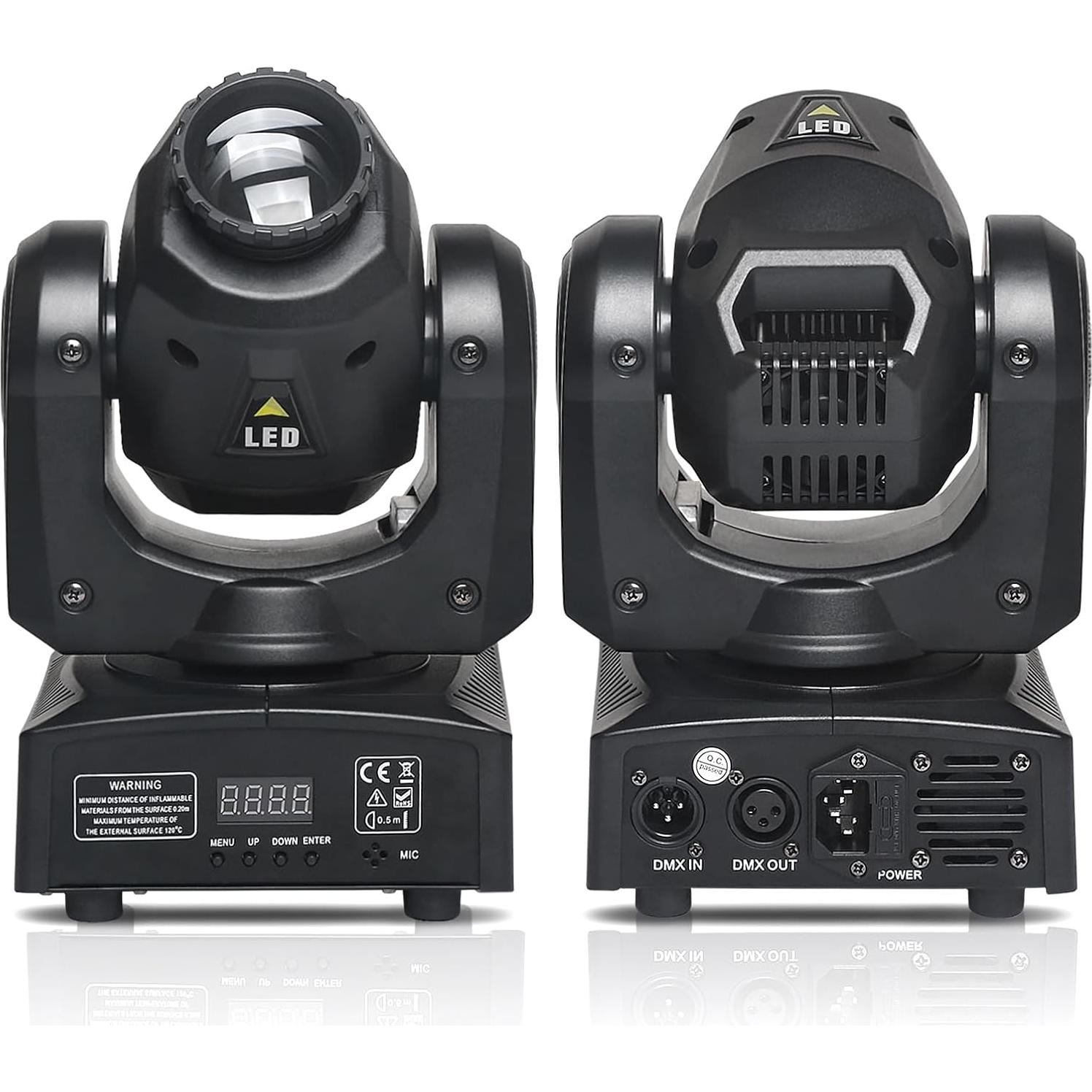 Luz de Cabeza Móvil LED 30W Wecanlight con 8 Gobos y Colores