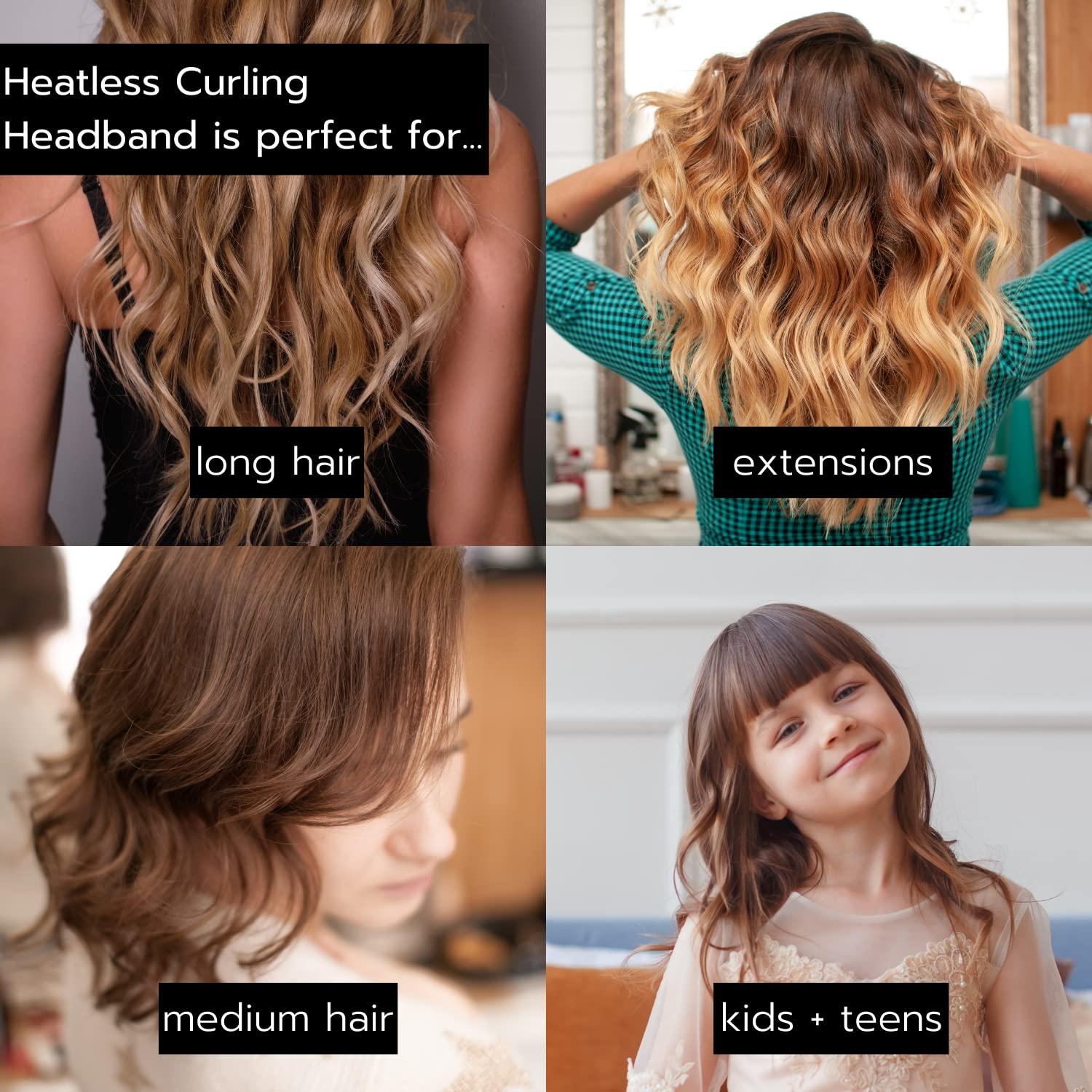 Banda Rizada Sin Calor PVBN - Conjunto 5 Piezas para Cabello