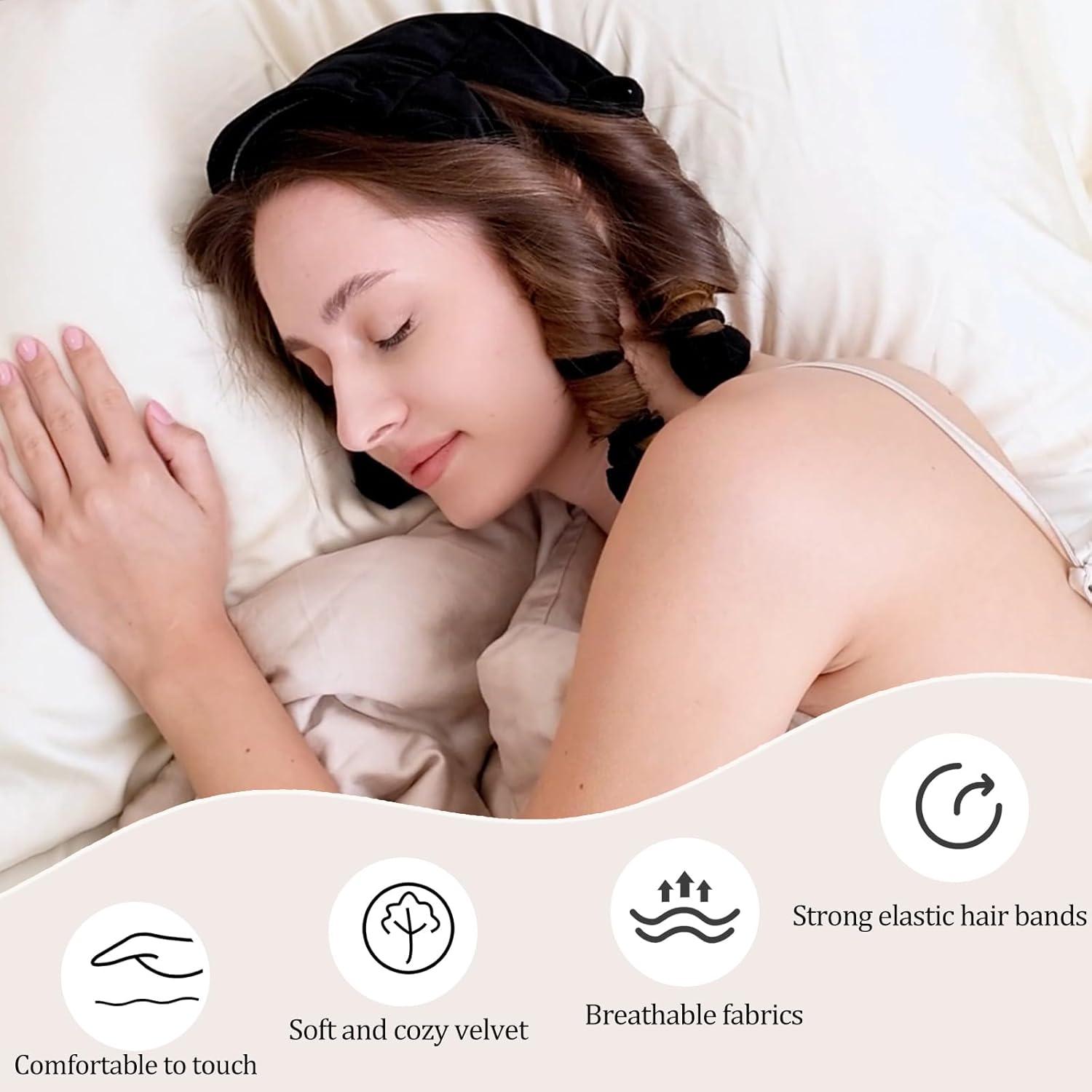 Rizadores Sin Calor para Dormir Shenghuabaihuodain - Negro