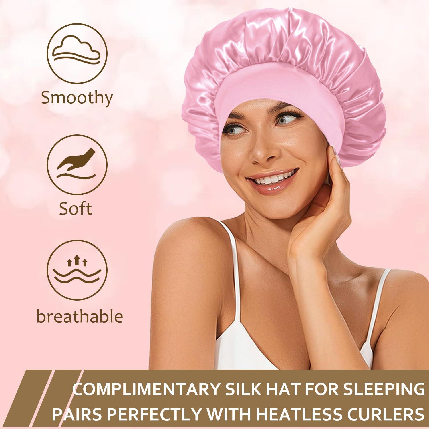 Rizador de Cabello Sin Calor KUREYON, Set 16 Piezas, Satén