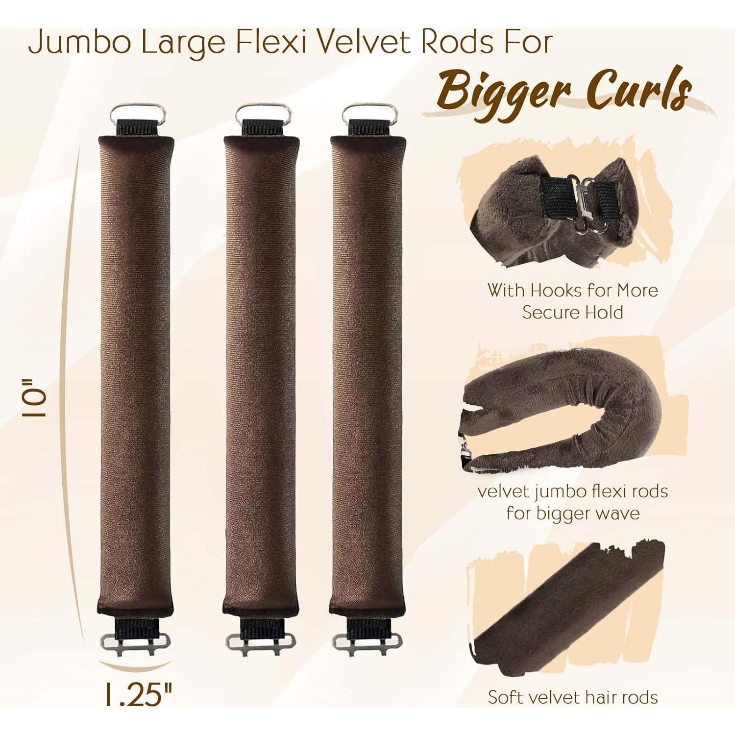 Rizador de Cabello Sin Calor Nolniu - Set 5 Piezas Terciopelo