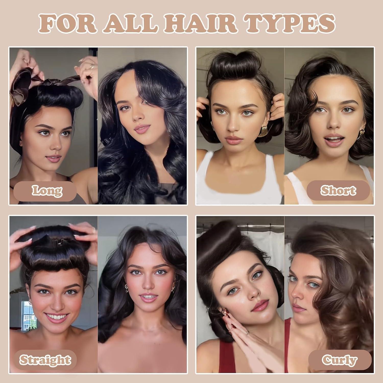 Rizador de Cabello Sin Calor Nolniu - Set 5 Piezas Terciopelo