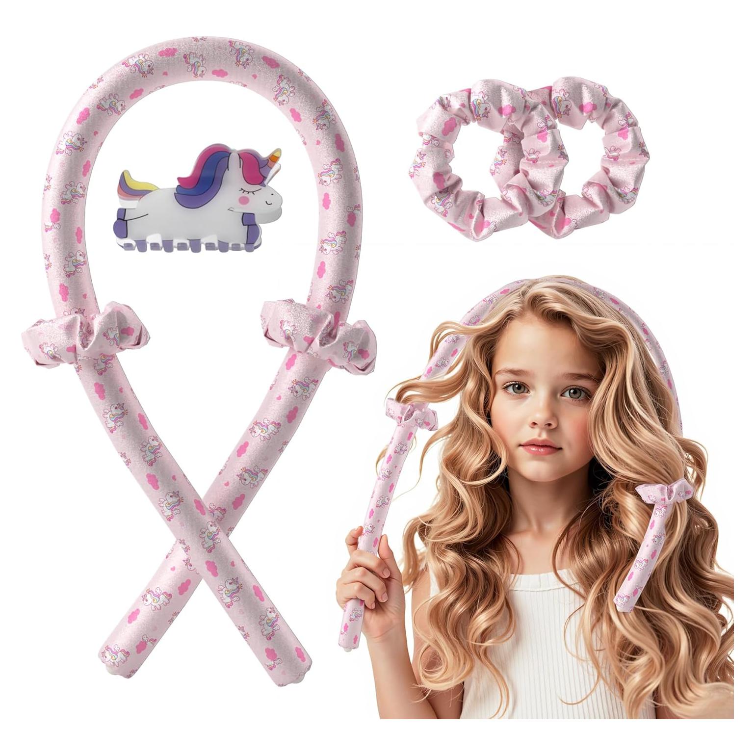 Rizadores Sin Calor Unicornio DAGORTE - Rosa, 1 Cuenta