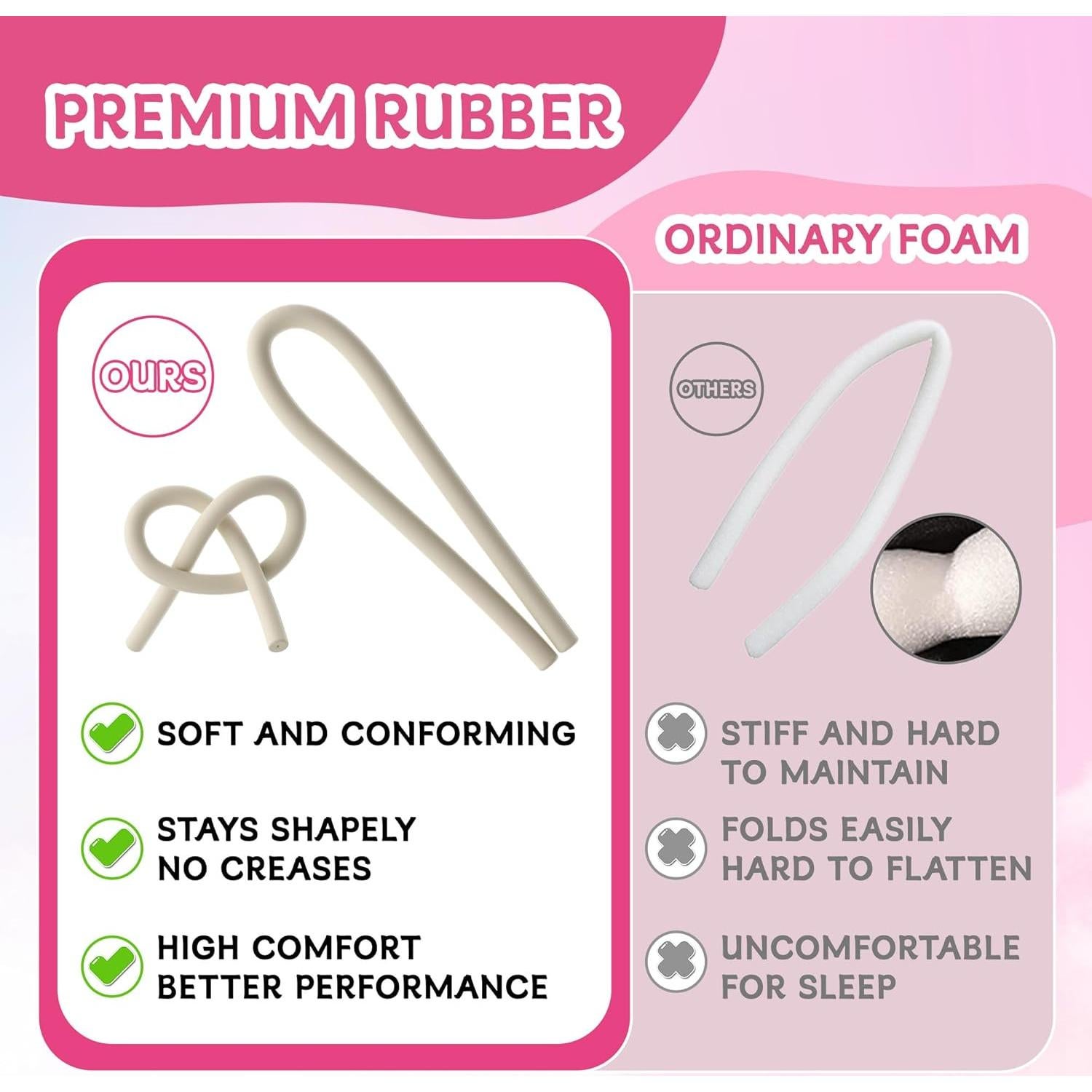 Rizadores Sin Calor Unicornio DAGORTE - Rosa, 1 Cuenta