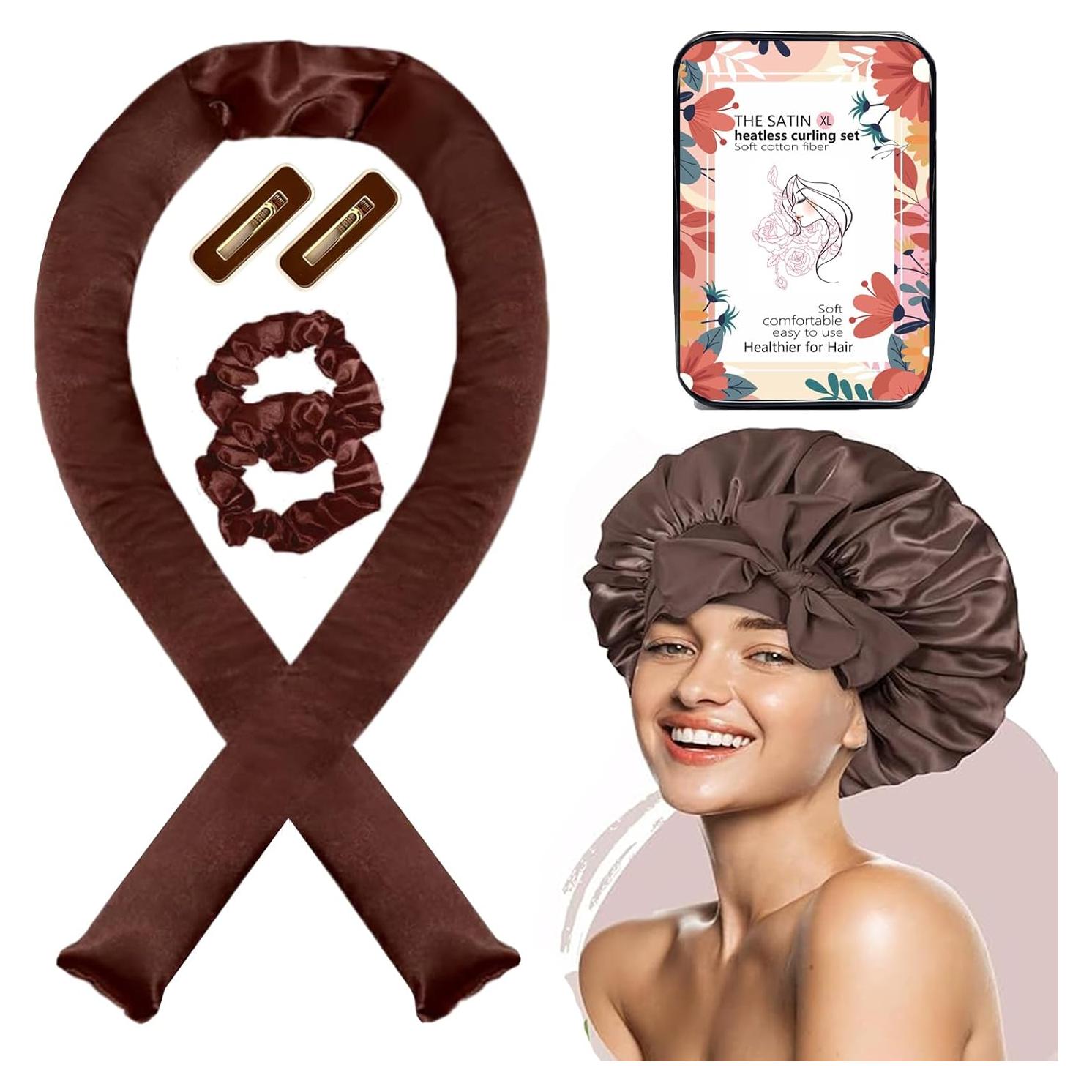 Rulos de Satén XL Rizado Sin Calor ROPIKIS - Set Nocturno