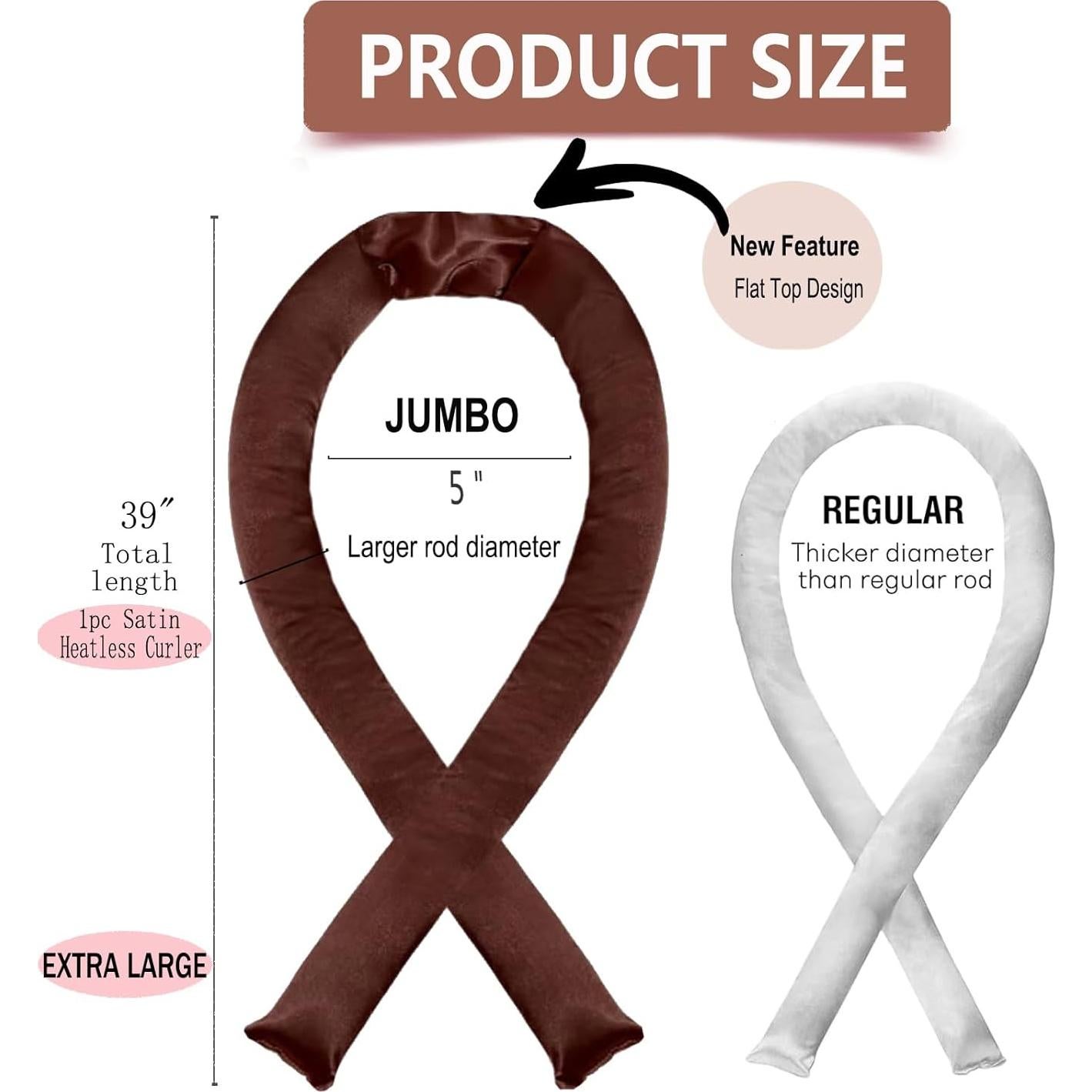 Rulos de Satén XL Rizado Sin Calor ROPIKIS - Set Nocturno