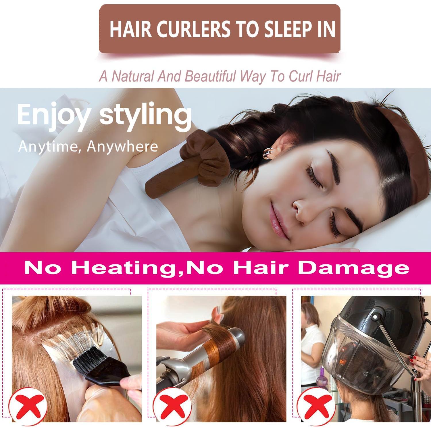 Rulos de Satén XL Rizado Sin Calor ROPIKIS - Set Nocturno