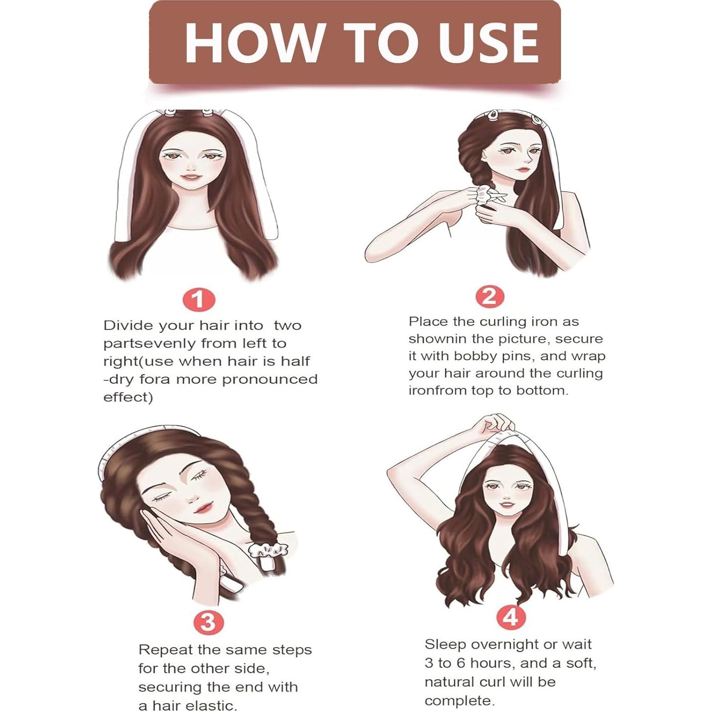 Rulos de Satén XL Rizado Sin Calor ROPIKIS - Set Nocturno