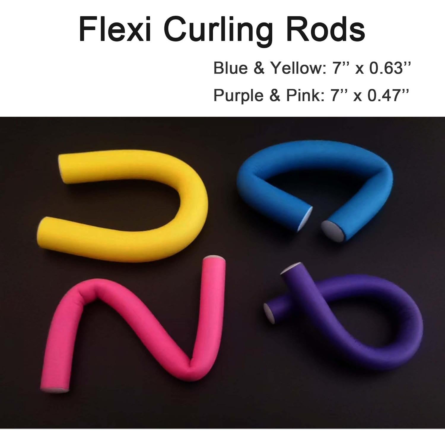 Juego de Rulos de Cabello Flexible Beacharm 36 Pcs 17.78 cm