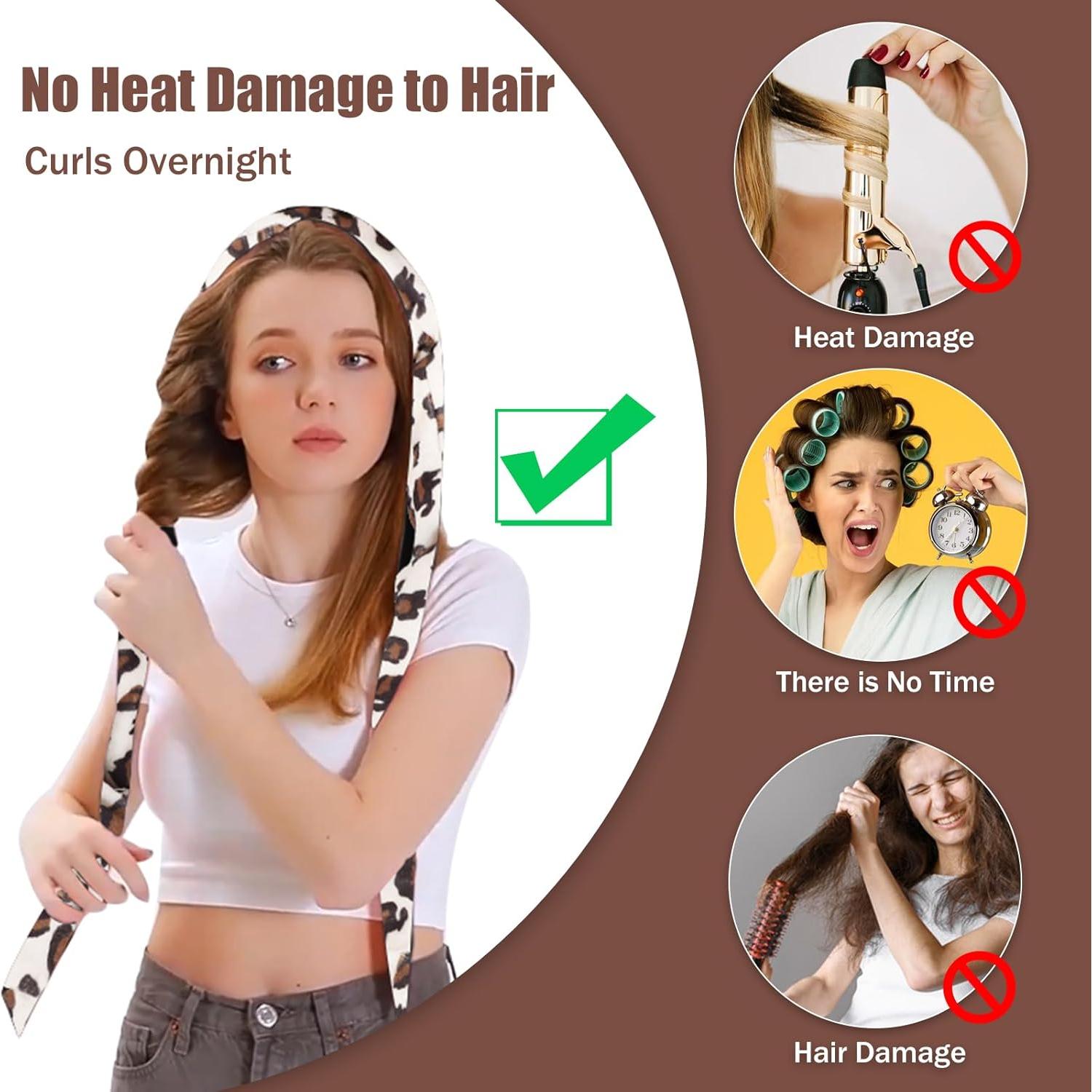 Conjunto de Rulos Sin Calor Ailsa - Terciopelo Leopardo