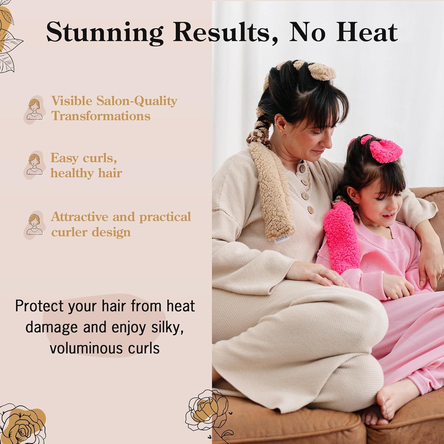 Rizador de Cabello Sin Calor BlairCo Beige 76.2cm para Dormilones