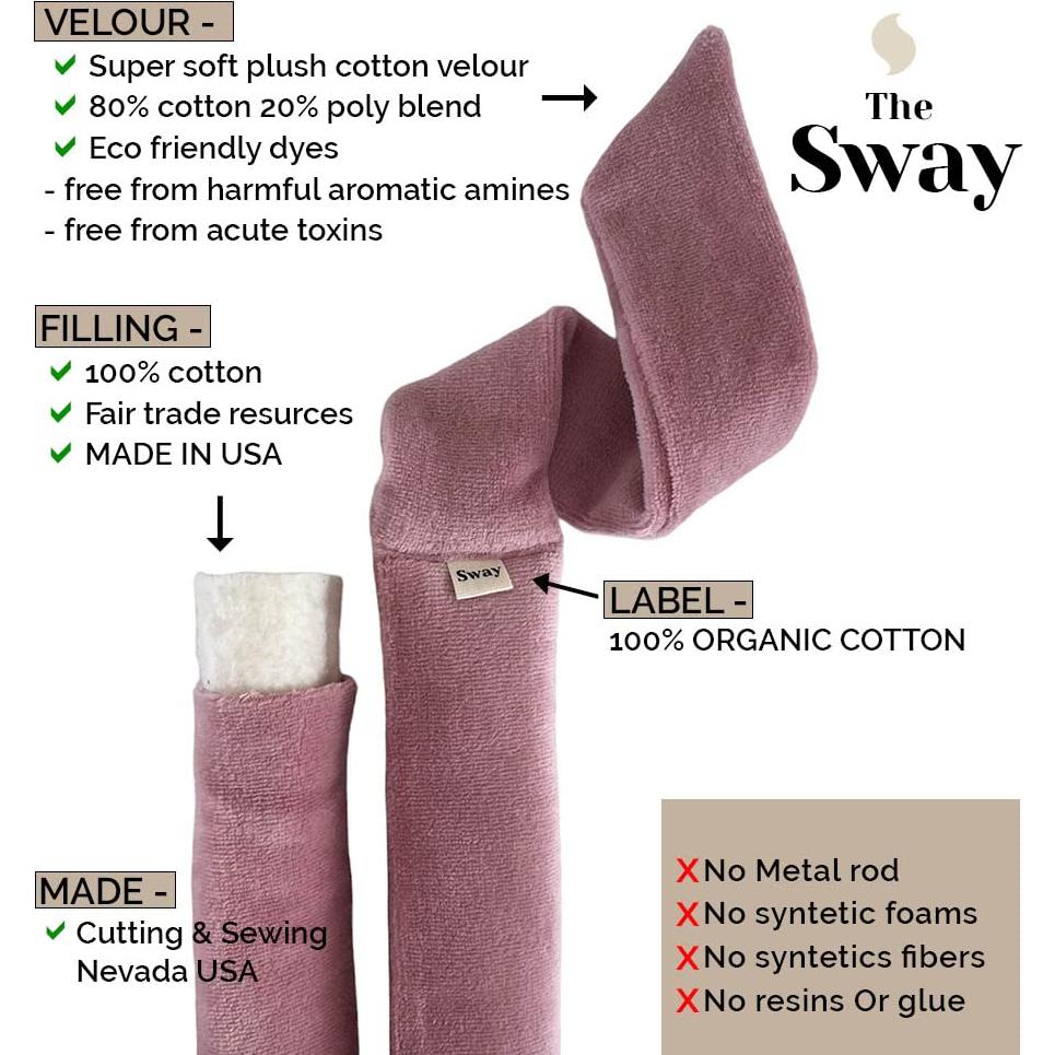 Cinta Rizador Sin Calor Sway Mane Label - Terciopelo Negro