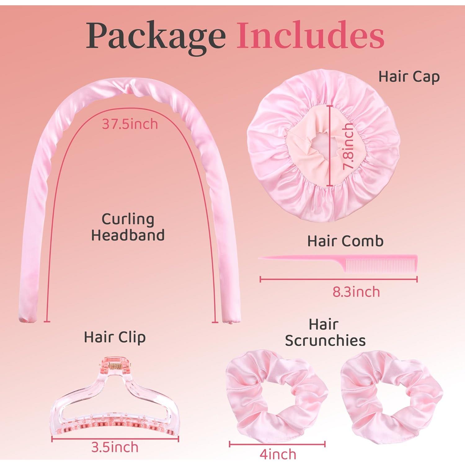 Rizador de Cabello Sin Calor con Funda de Seda - Rizos Perfectos