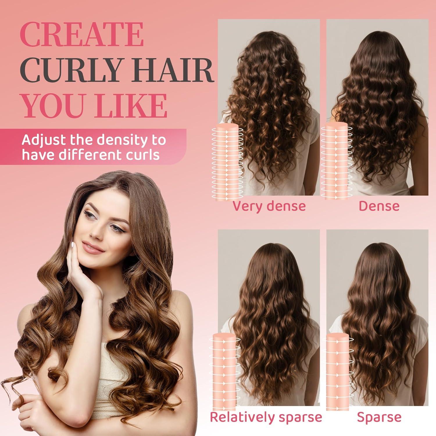 Rizador de Cabello Sin Calor con Funda de Seda - Rizos Perfectos