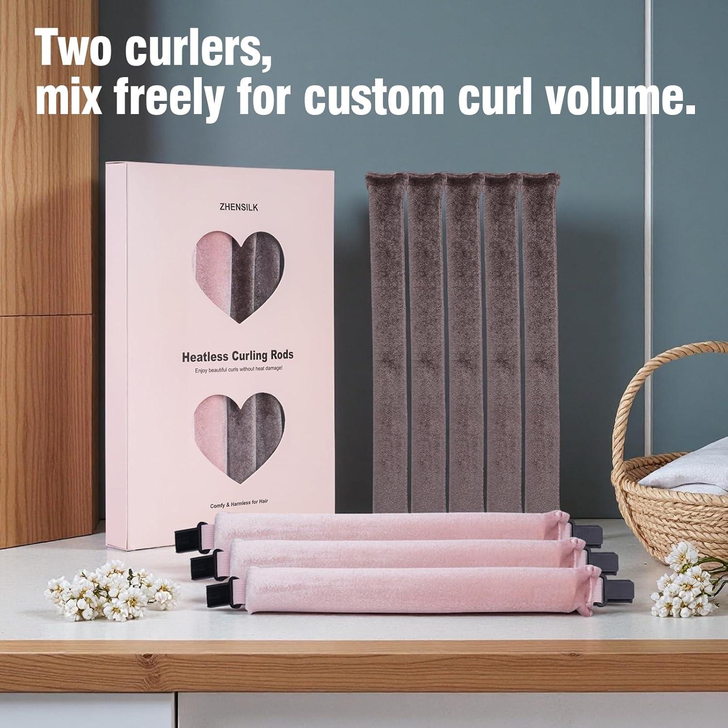 Juego de Varillas para Rizar Sin Calor ZHENSILK - 8 Piezas