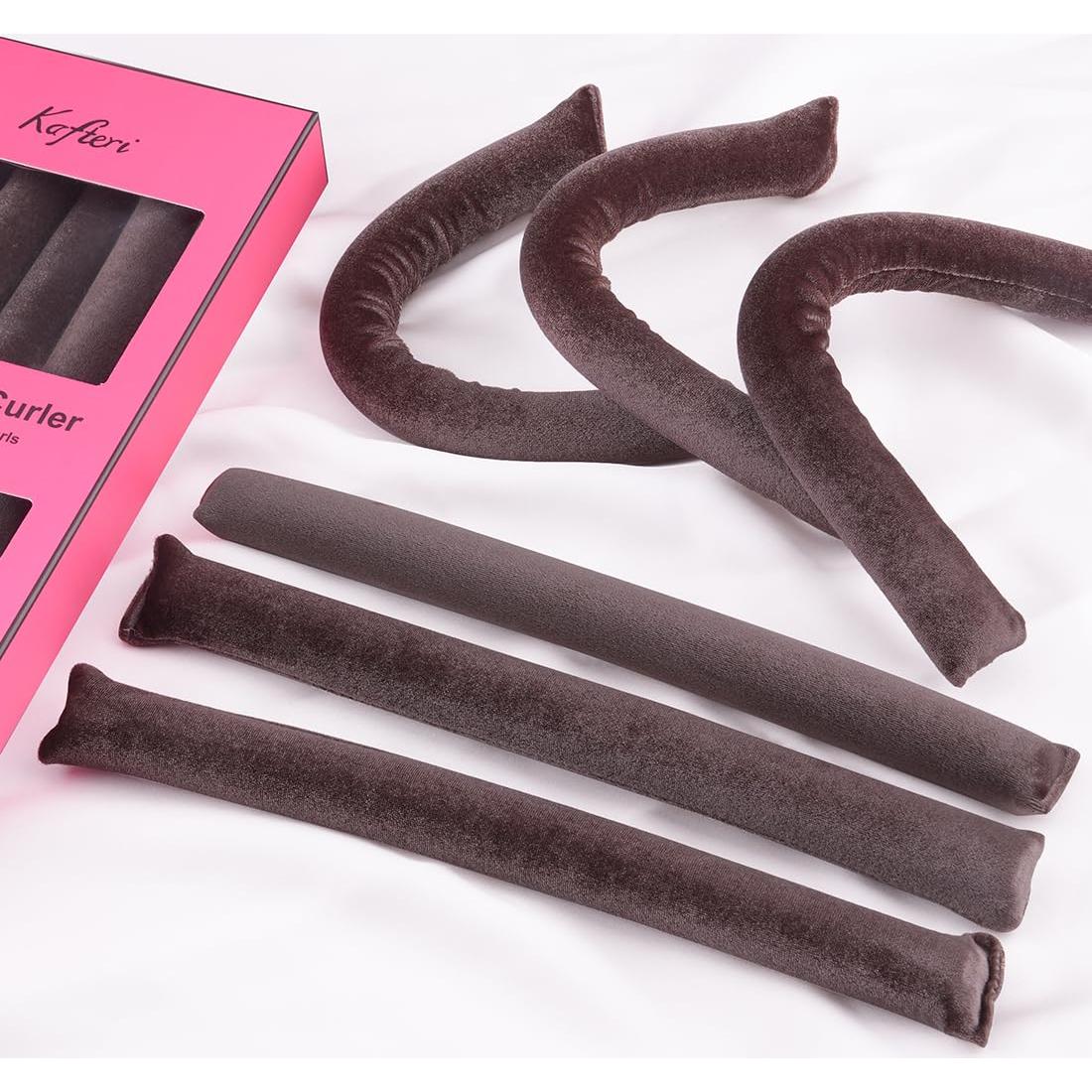 Rulos de Pelo Sin Calor Kafteri - Paquete de 6 Varillas Flexibles