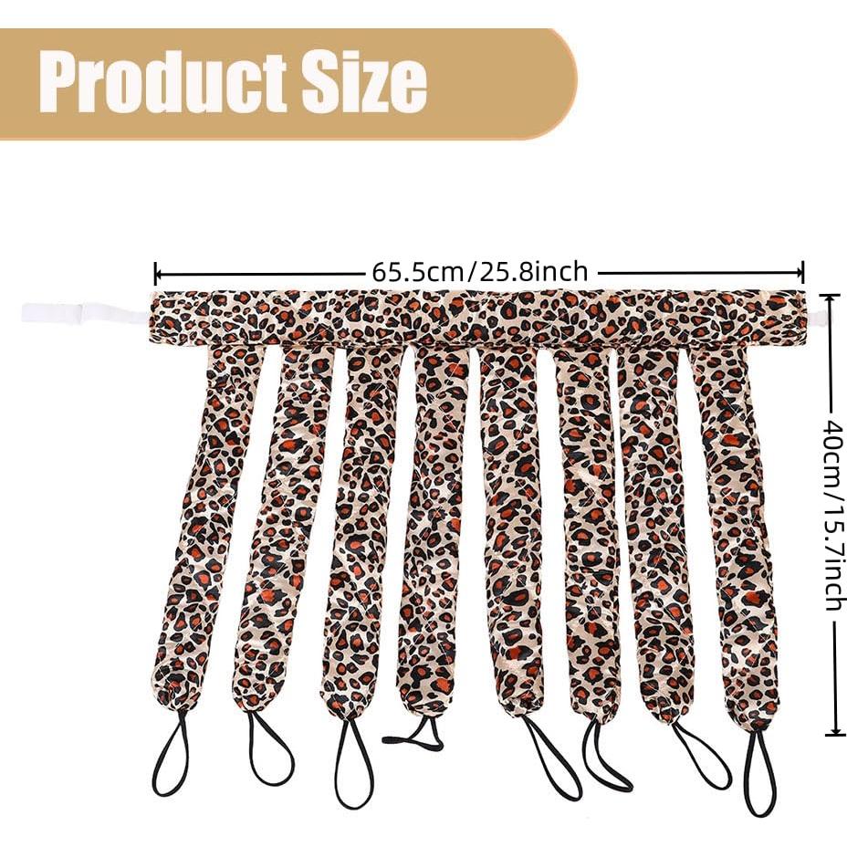 Diadema Rizador de Cabello Sin Calor YiQiYi Color Leopardo