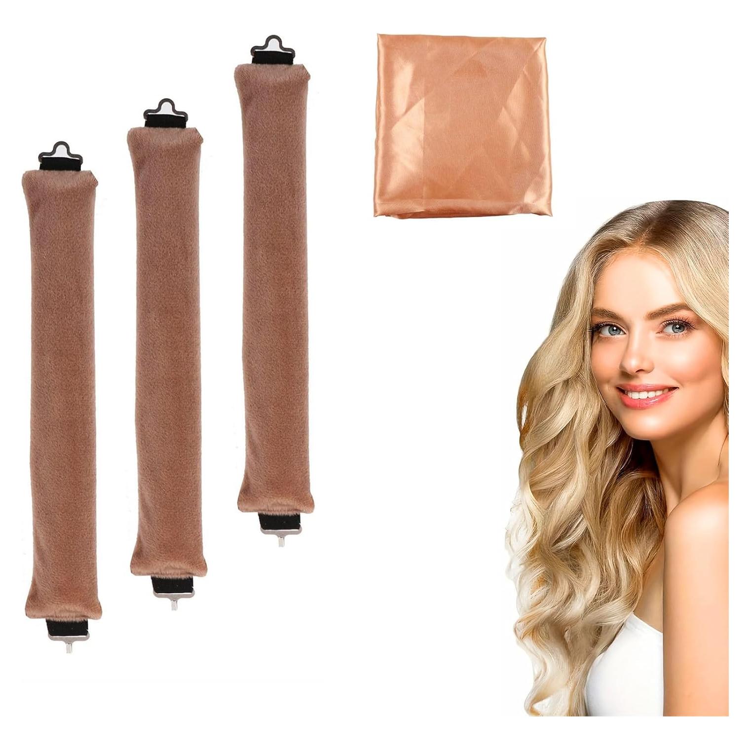 Rizador de Cabello Sin Calor Grasling Jumbo Mediano Caqui