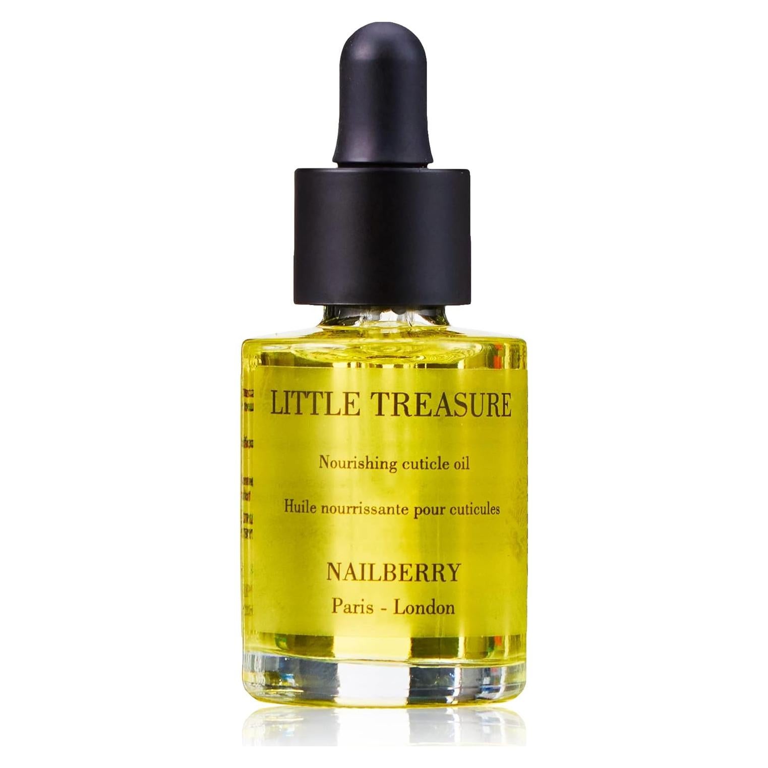 Little Treasure Nourishing Cuticle Oil | Multi-Vitamin Sweet Almond Oil | Nail & Cuticle Oil | Hydrates, Protects, & Rejuvenates | Vegan | Certified Halal and Cruelty Free | 12-Free | 11 ml
