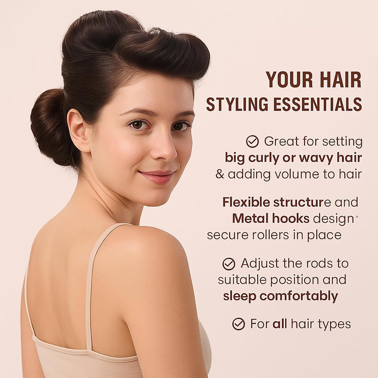 Rizador de Cabello Sin Calor Enignic 4 Piezas para Todos los Tipos