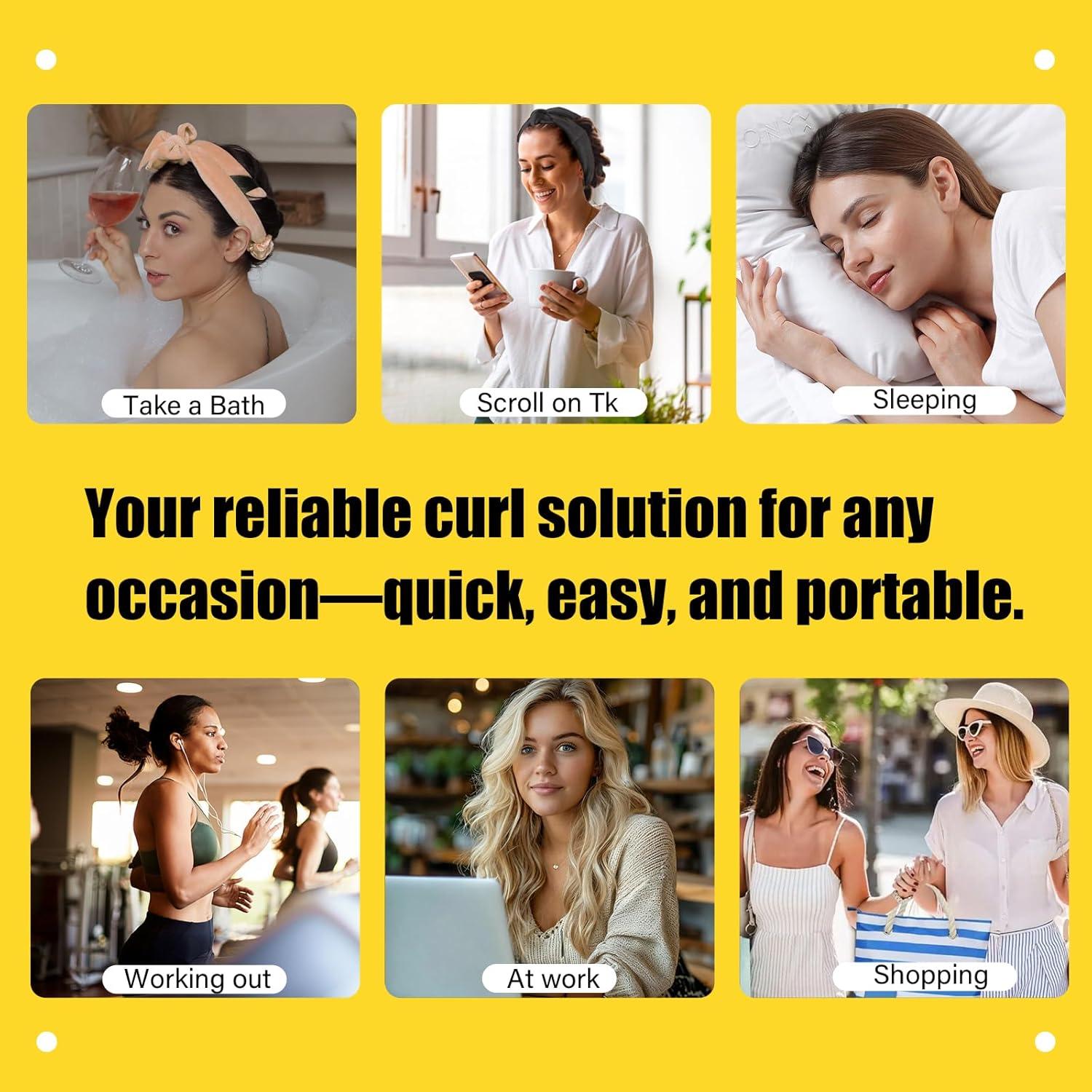 Rizador de Cabello Sin Calor Eutonys - Conjunto 1 Cuenta Negro