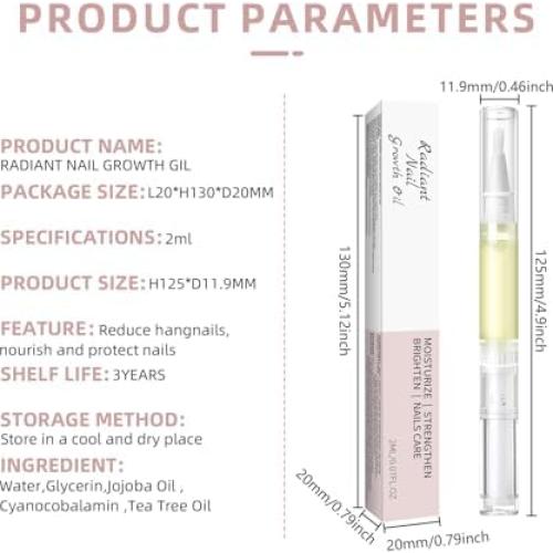 Bolígrafo Aceite Cutículas NiushenN 2.07 ml Hidratante