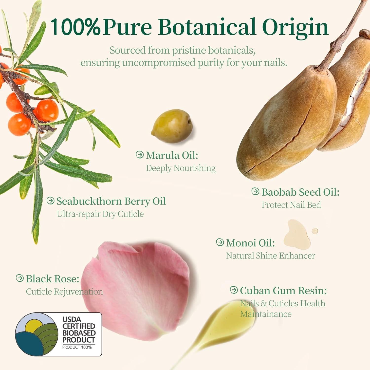 Set de Aceite para Cutículas Orgánico Apuree - 6 Piezas Hidratantes