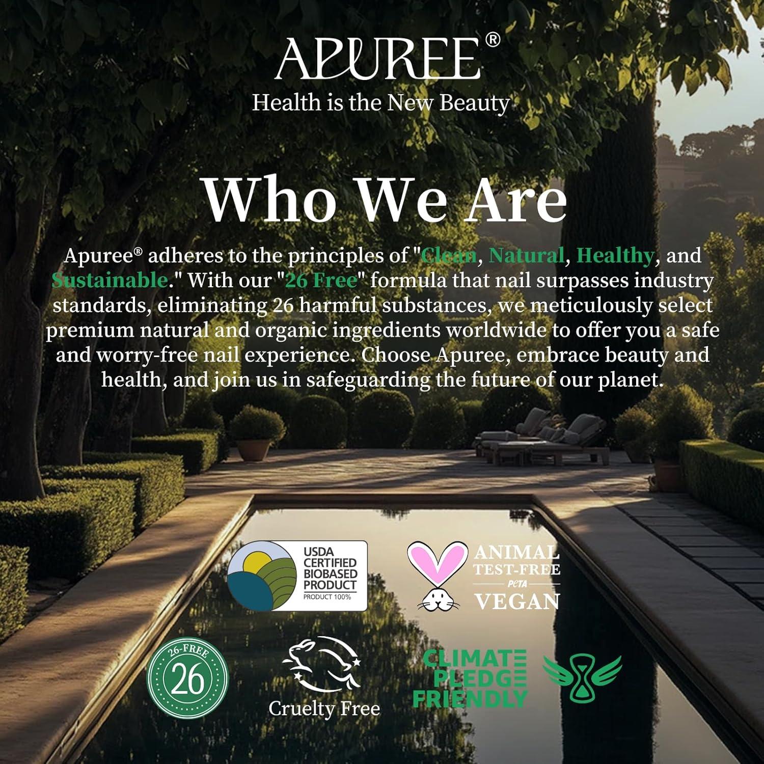 Set de Aceite para Cutículas Orgánico Apuree - 6 Piezas Hidratantes