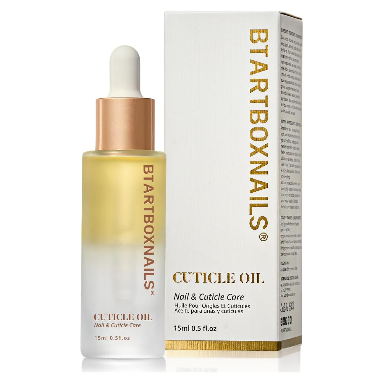 Aceite de Cutícula BTArtboxnails 15ml - Hidratante con Jojoba y Vitamina E