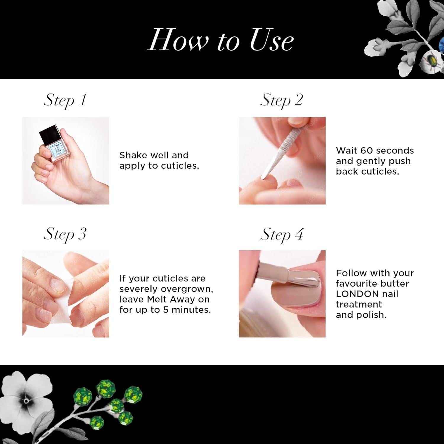 Removedor de Cutículas Líquido butter LONDON 5.9 ml - Suavizante