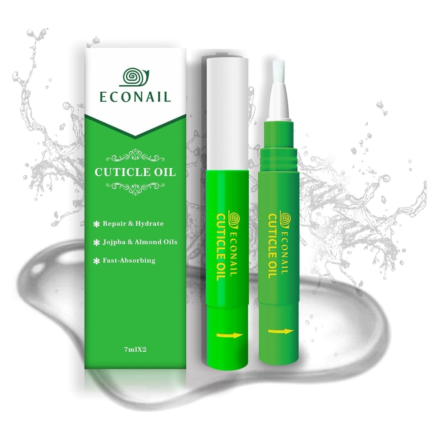 Bolígrafo Aceite para Cutículas Econail x2 - Jojoba y Durazno 7ml
