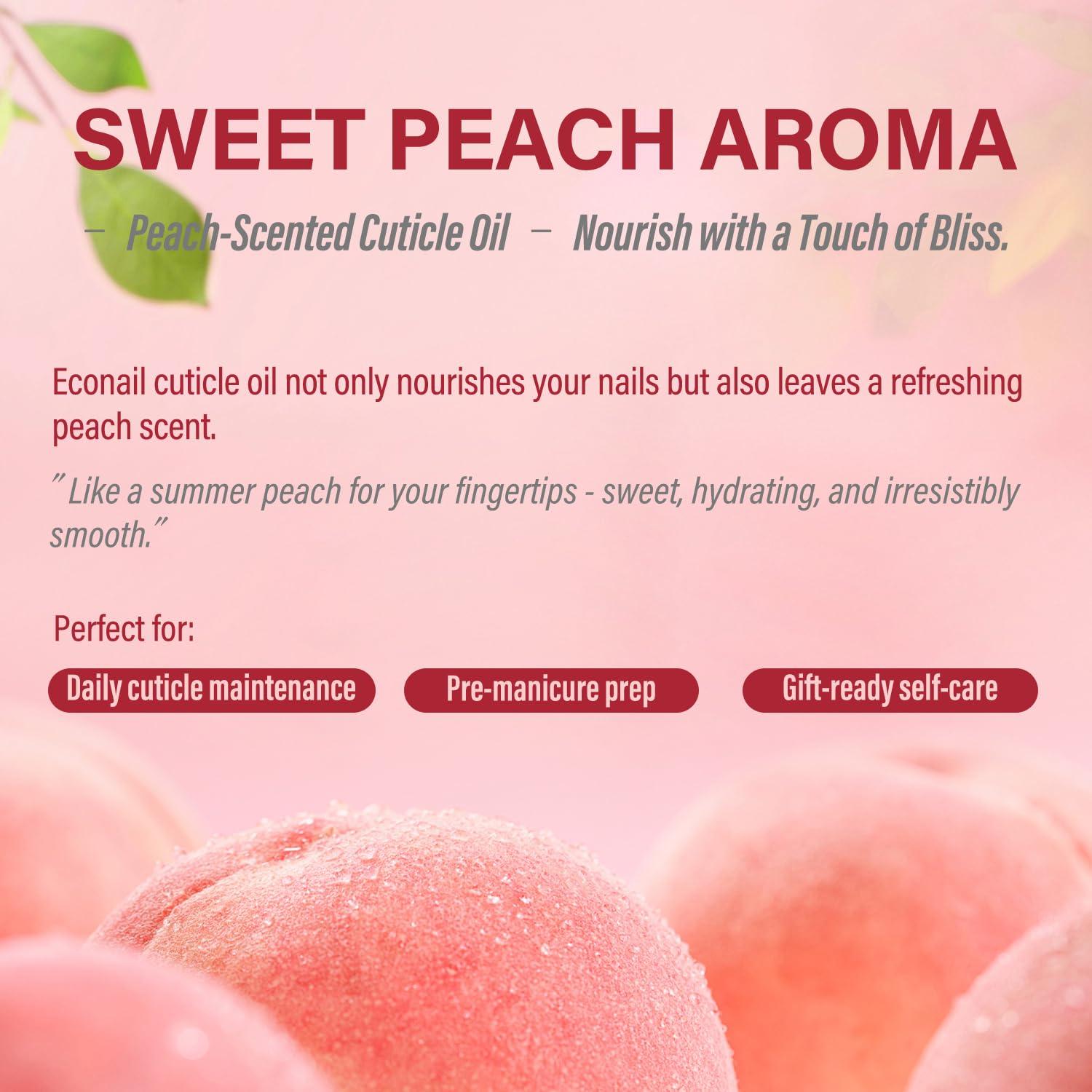 Bolígrafo Aceite para Cutículas Econail x2 - Jojoba y Durazno 7ml