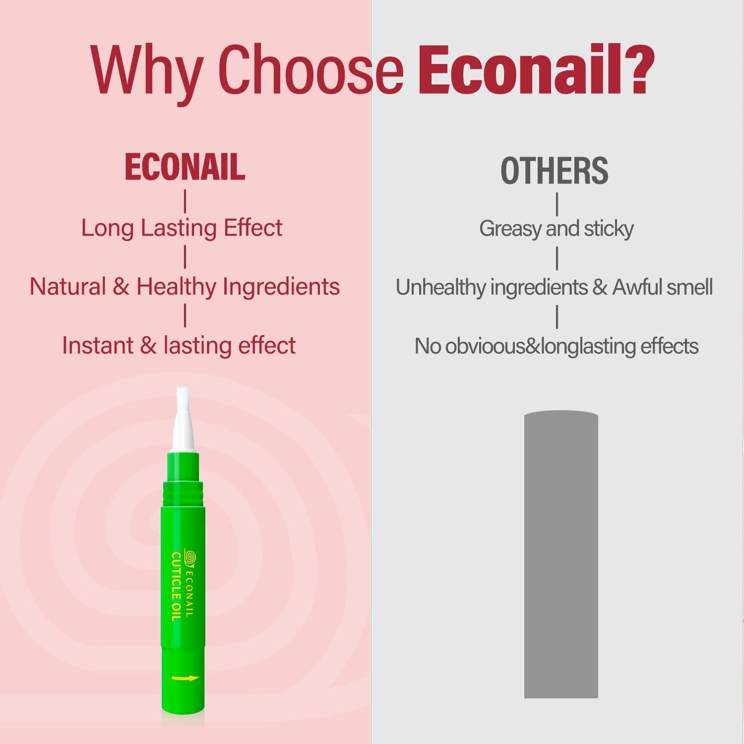 Bolígrafo Aceite para Cutículas Econail x2 - Jojoba y Durazno 7ml