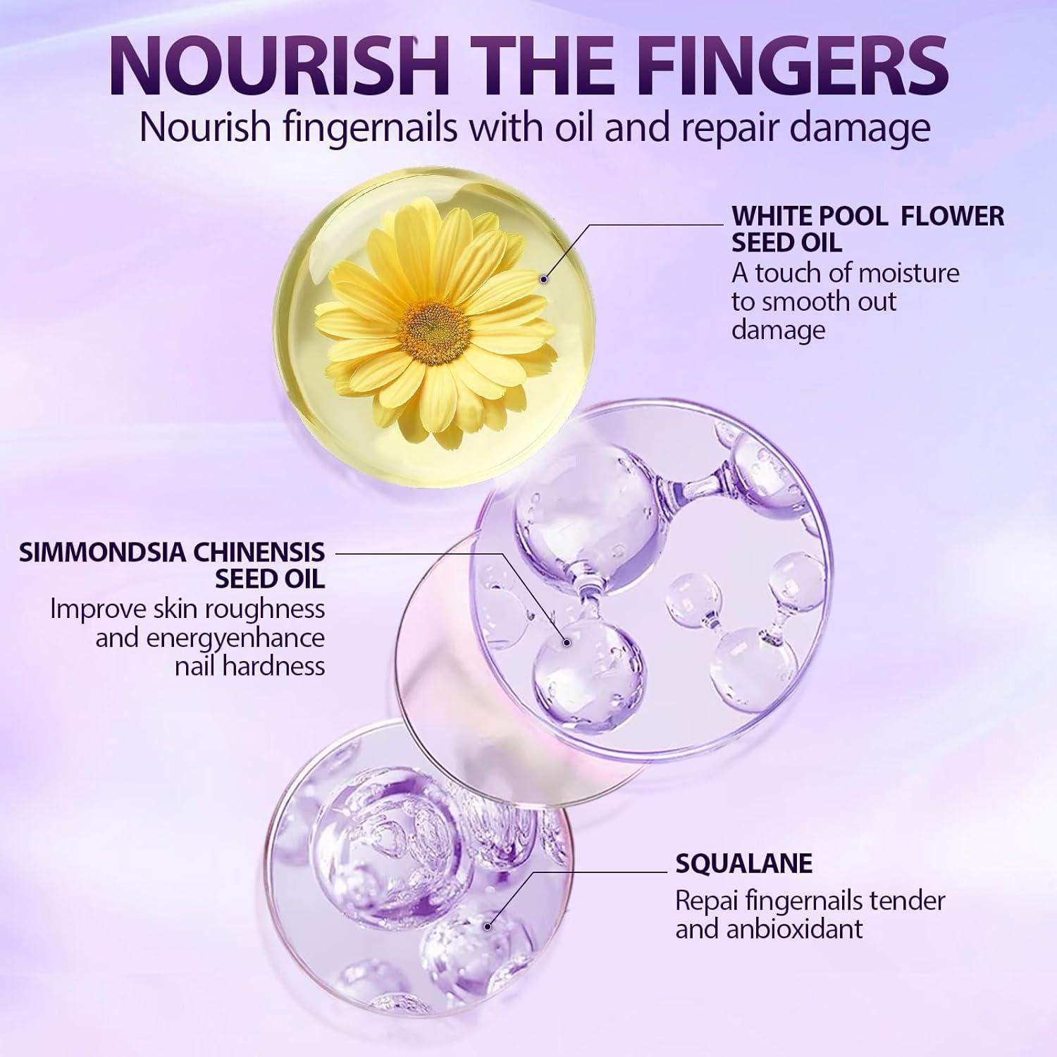 Bolígrafo de Cuidado de Uñas 3 en 1 VocdFing - Hidratante y Fortalecedor