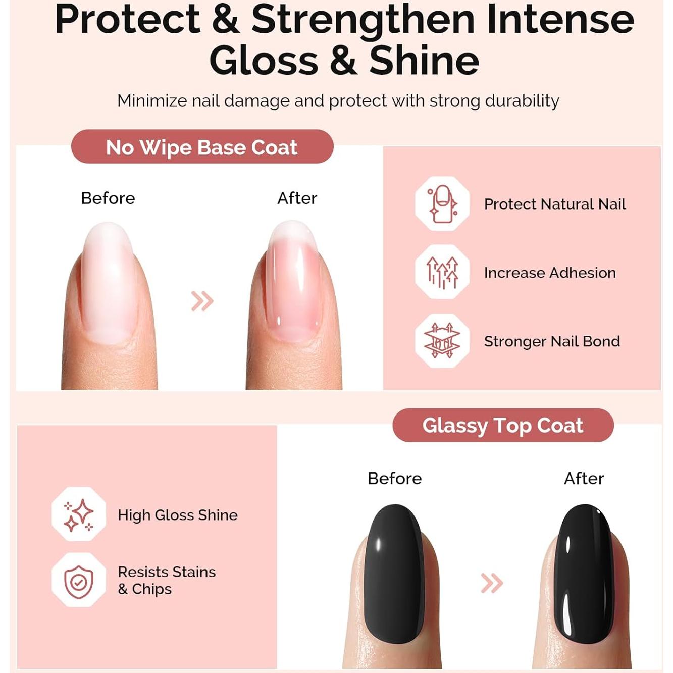 Set de Esmalte en Gel MelodySusie 3 Pcs 15ml Brillo Duradero