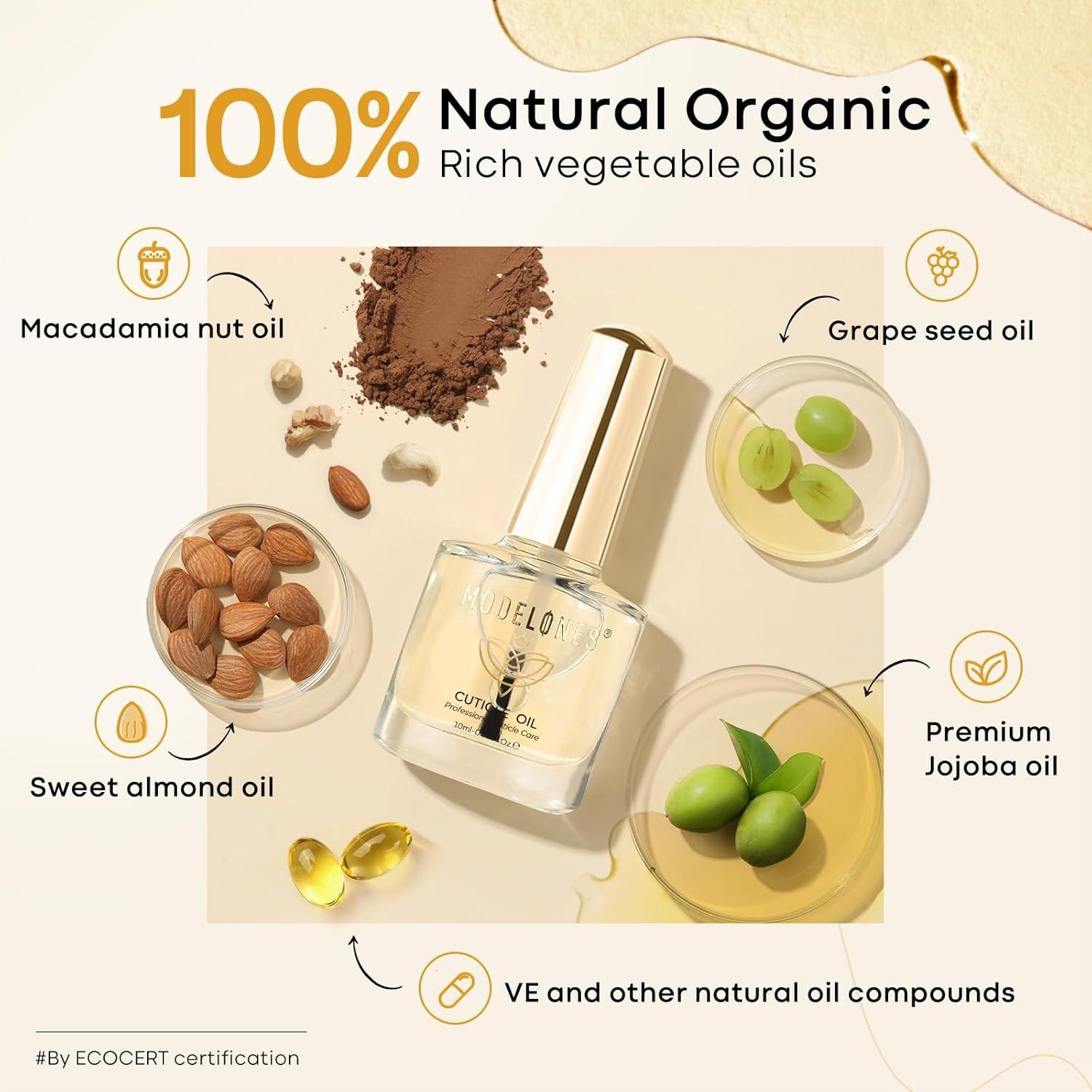 Set 3 Pcs Gel Base y Top Coat + Aceite Cutículas 10 ml