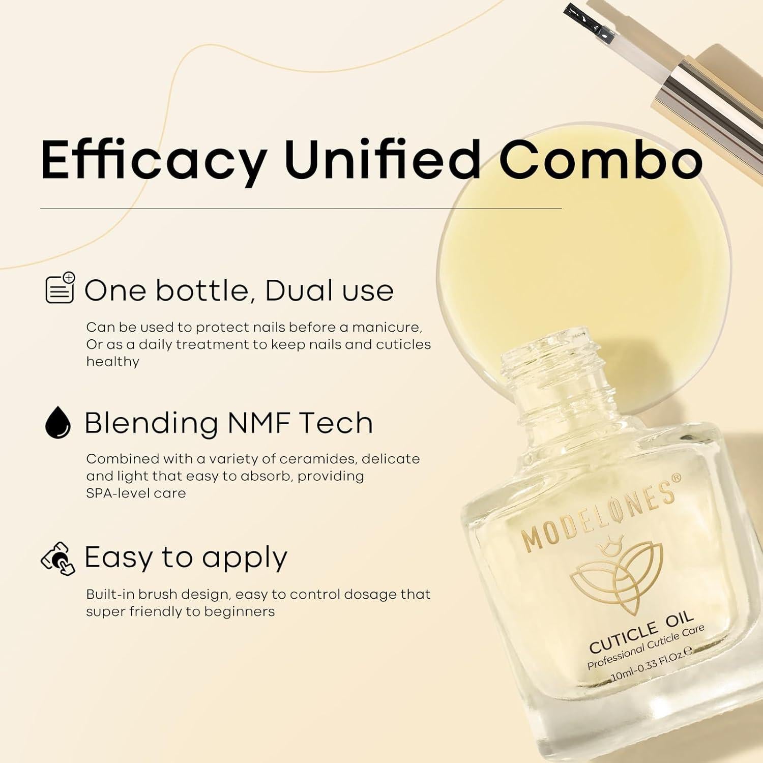 Set 3 Pcs Gel Base y Top Coat + Aceite Cutículas 10 ml