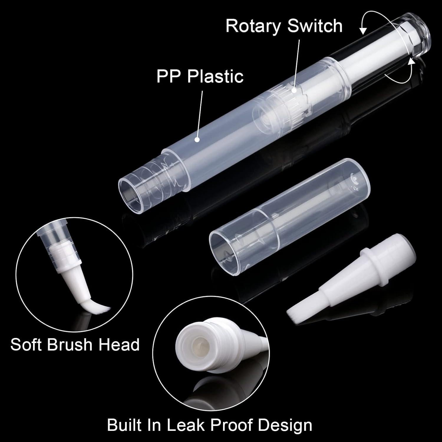 10 Bolígrafos de Aceite Transparentes SOKOSEY 3ml con Pipetas