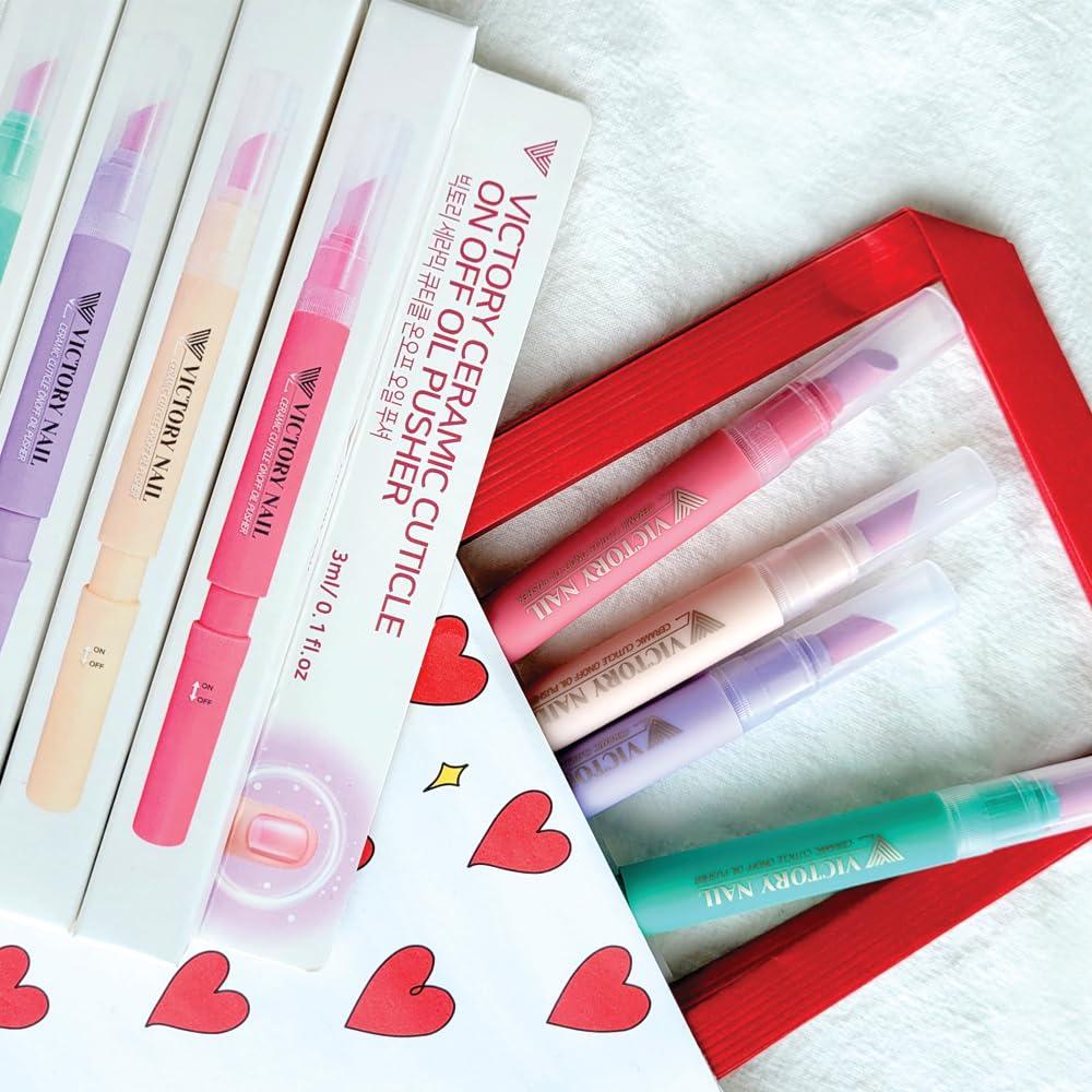 Empujador de Cutículas de Cerámica Victory Nail Rosa